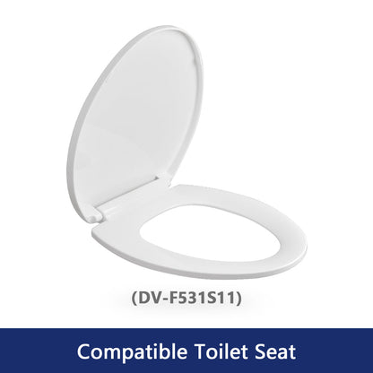 DeerValley Bath DeerValley DV-F531S11 Quick-Release Slow-Close Plastic Elongated Polypropylene Toilet Seat (Fit with DV-2F52531) Toilet Seats