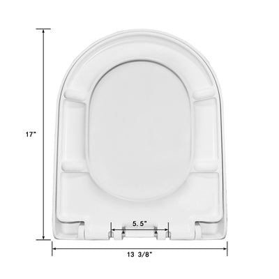 DeerValley Bath DeerValley DV-F812S21 Quite-Close Quick-Release Urea Formaldehyde Resin (UF) Toilet Seat (Fit with DV-1F52812/ DV-1F52813) Toilet Seats