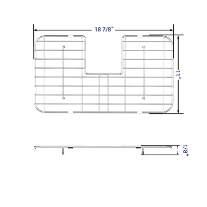 DeerValley DV-K116G05 18.90" x 11.02" Kitchen Sink Grid (Compatible with DV-1K116)