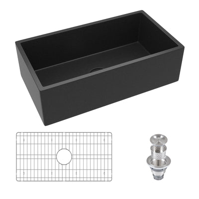 DeerValley DV-1K0199BD 33" Rectangular Farmhouse Sink, Natural Material & Multi-Color