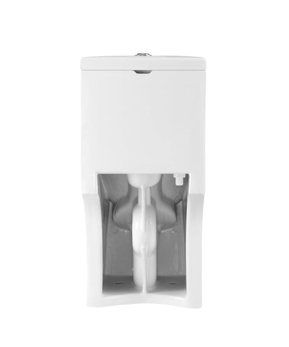 DeerValley Bath DeerValley DV-1F52508 Symmetry One Piece Toilet 1.1/1.6 GPF Elongated Standard Toilet with Comfortable Seat Height (Seat Included) Toilet