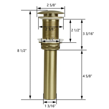 DeerValley Bath DV-1D701 Pop-Up Bathroom Sink Drain Drains