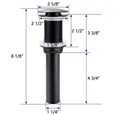 DeerValley Bath DeerValley DV-1D301 Pop-Up Bathroom Sink Drain Drains