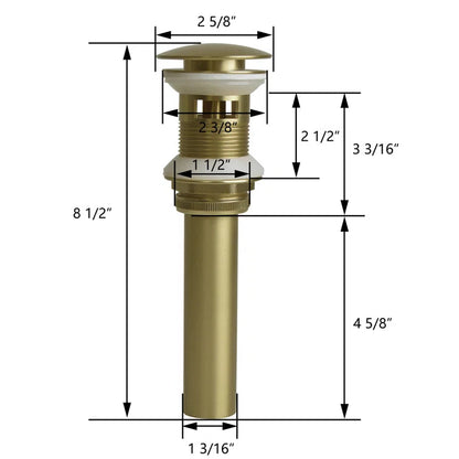 DeerValley Bath DV-1D711 Pop-Up Bathroom Sink Drain Drains