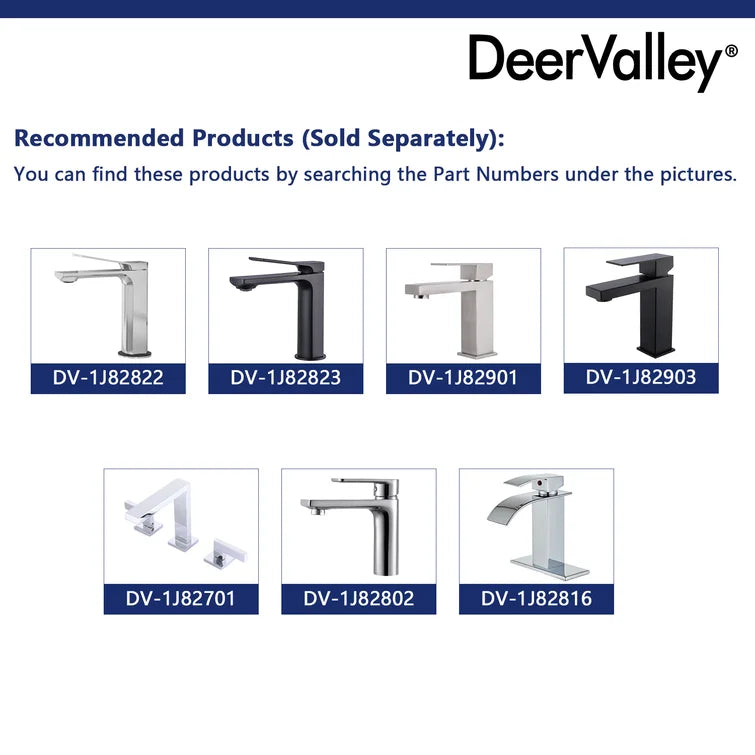 DeerValley Bath DeerValley DV-1U202 Ursa 22*15.5 White Ceramic Undermount Rectangular Space-Saving Bathroom Sink with Overflow Undermount Sinks