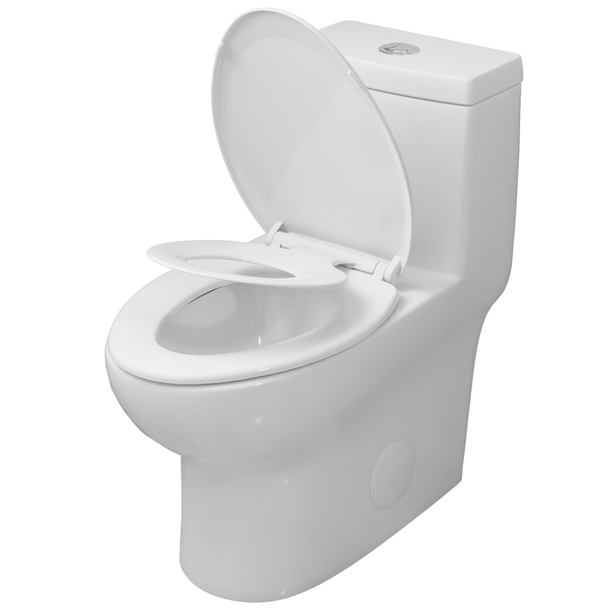 ALLY One-Piece Elongated Toilet, Dual Flush Standard-Size with Multiple Colors