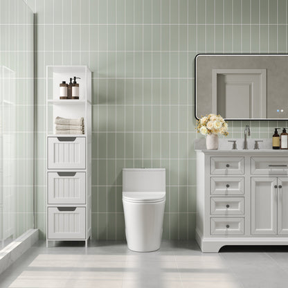 Symmetry 12 in. Rough In Size One-Piece 1/1.28 GPF Dual Flush Compact Elongated Toilet in White, Soft Close Seat Included