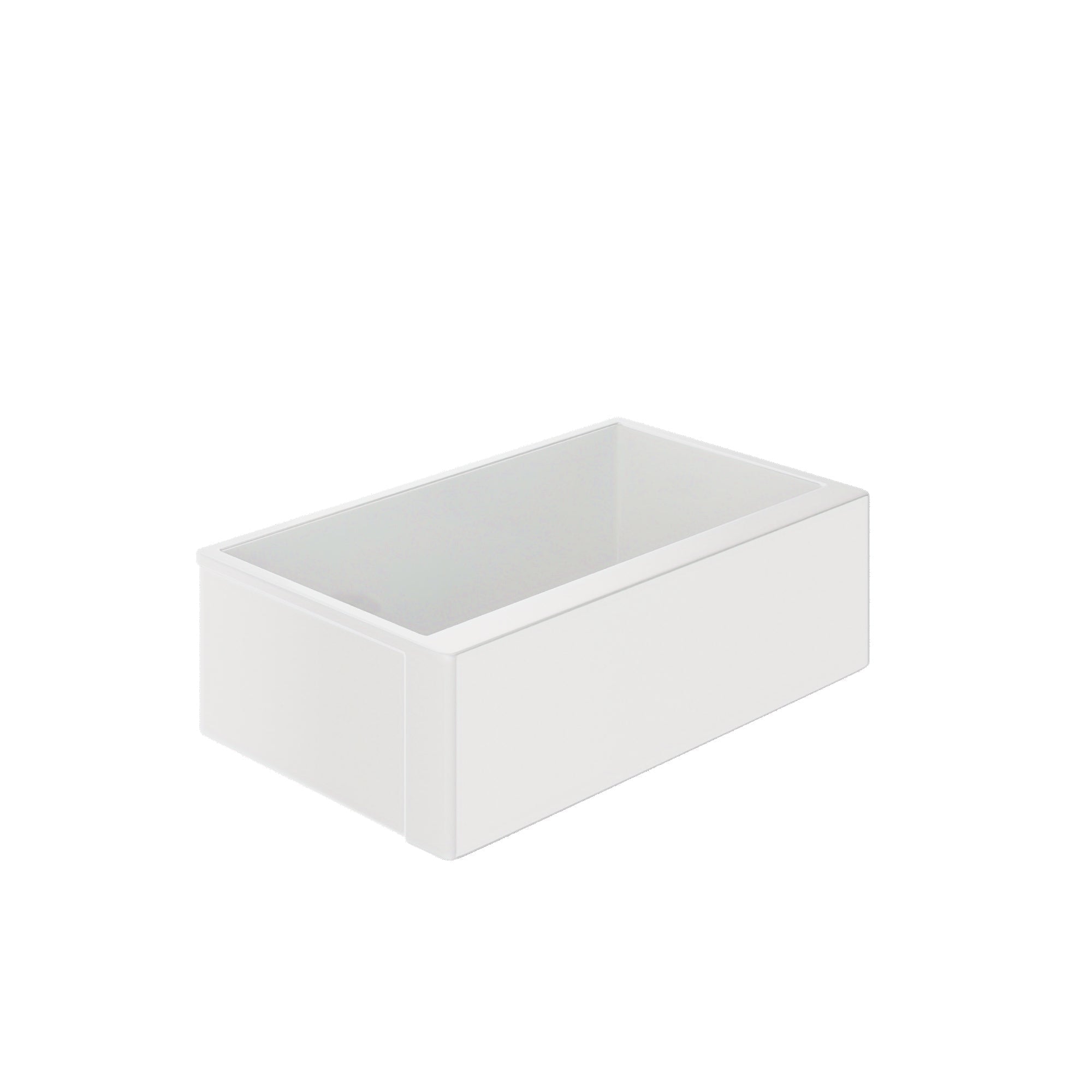 DeerValley 33" L x 20" W White Farmhouse Kitchen Sink, Fireclay Apron Front Farm Sink with Sink Grid & Basket Strainer