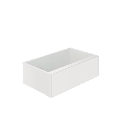 DeerValley DV-1K0259 33" L x 20" W White Farmhouse Kitchen Sink, Fireclay Apron Front Farm Sink with Sink Grid & Basket Strainer
