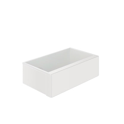 DeerValley 33" L x 20" W White Farmhouse Kitchen Sink, Fireclay Apron Front Farm Sink with Sink Grid & Basket Strainer