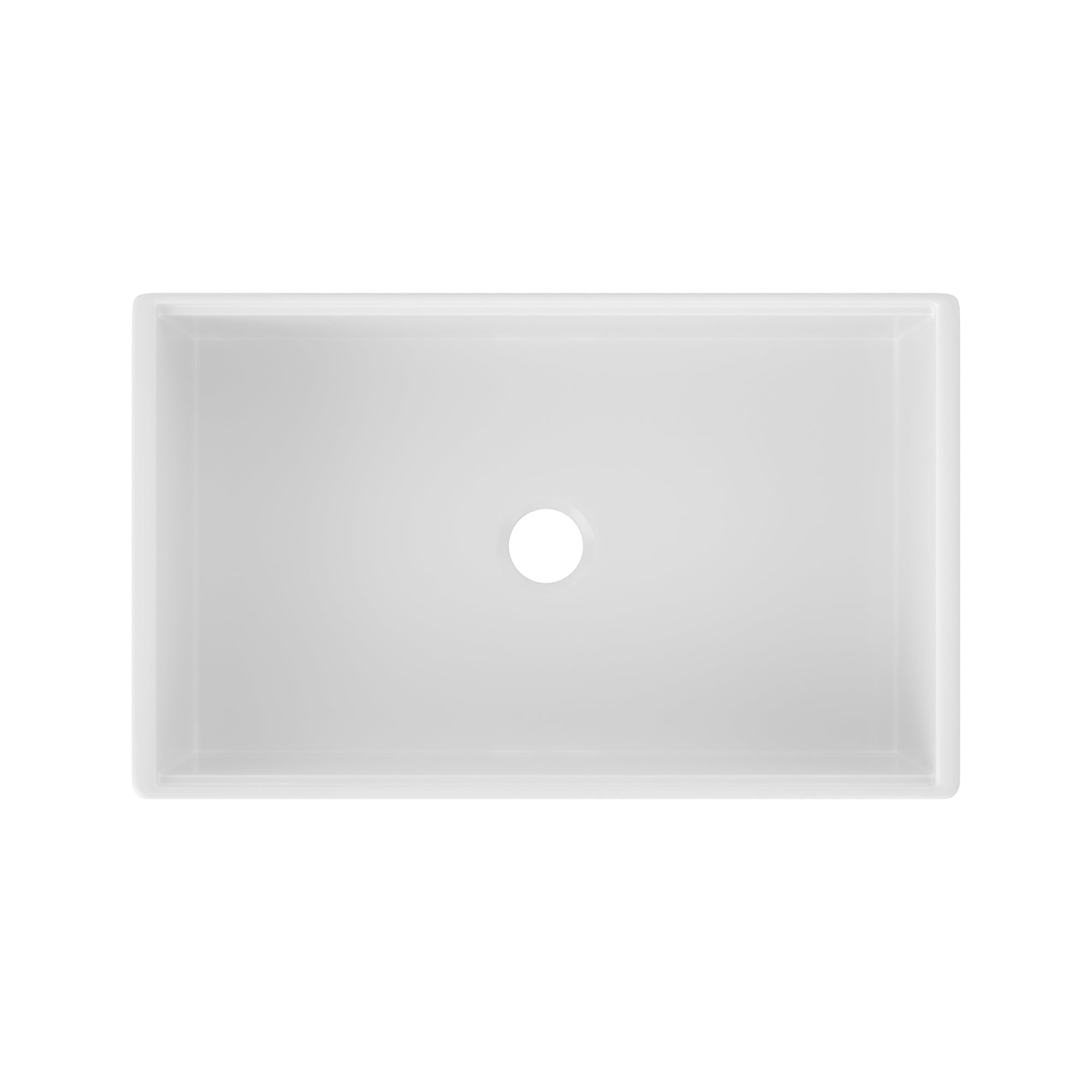 DeerValley 33" L x 20" W Farmhouse Workstation Kitchen Sink, Reversible Fireclay Deep Single Bowl Apron Front Kitchen Sink, White Undermount Farm Sink with Ledge and Accessories, DV-1K0263