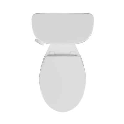 DeerValley DV-2F0356/DV-2F0537 19-Inch Extra Tall Toilet for Seniors, White Two-Piece Toilet for Bathrooms with Comfort Seat, ADA Comfort Height, Elongated Bowl with Powerful 1.28 GPF Single Flush