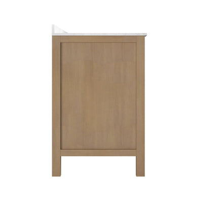 60" Pre-assembled Bathroom Vanity, with Soft Closing and Splash Guard, Natural Wood Color