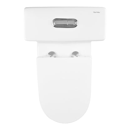 CONCORD One Piece Toilet, Dual Flush 1.1/1.6 GPF Toilet with Comfortable Seat Height