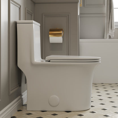 CONCORD One Piece Toilet, Dual Flush 1.1/1.6 GPF Toilet with Comfortable Seat Height