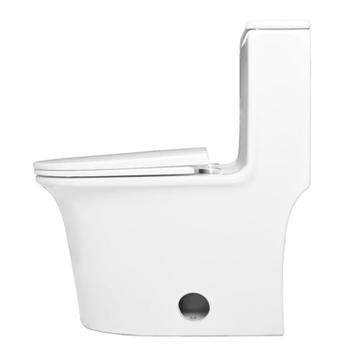 CONCORD One Piece Toilet, Dual Flush 1.1/1.6 GPF Toilet with Comfortable Seat Height