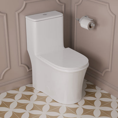 DeerValley DV-1F0249 One Piece Toilet Dual Flush Soft Close Skirted Easy Clean