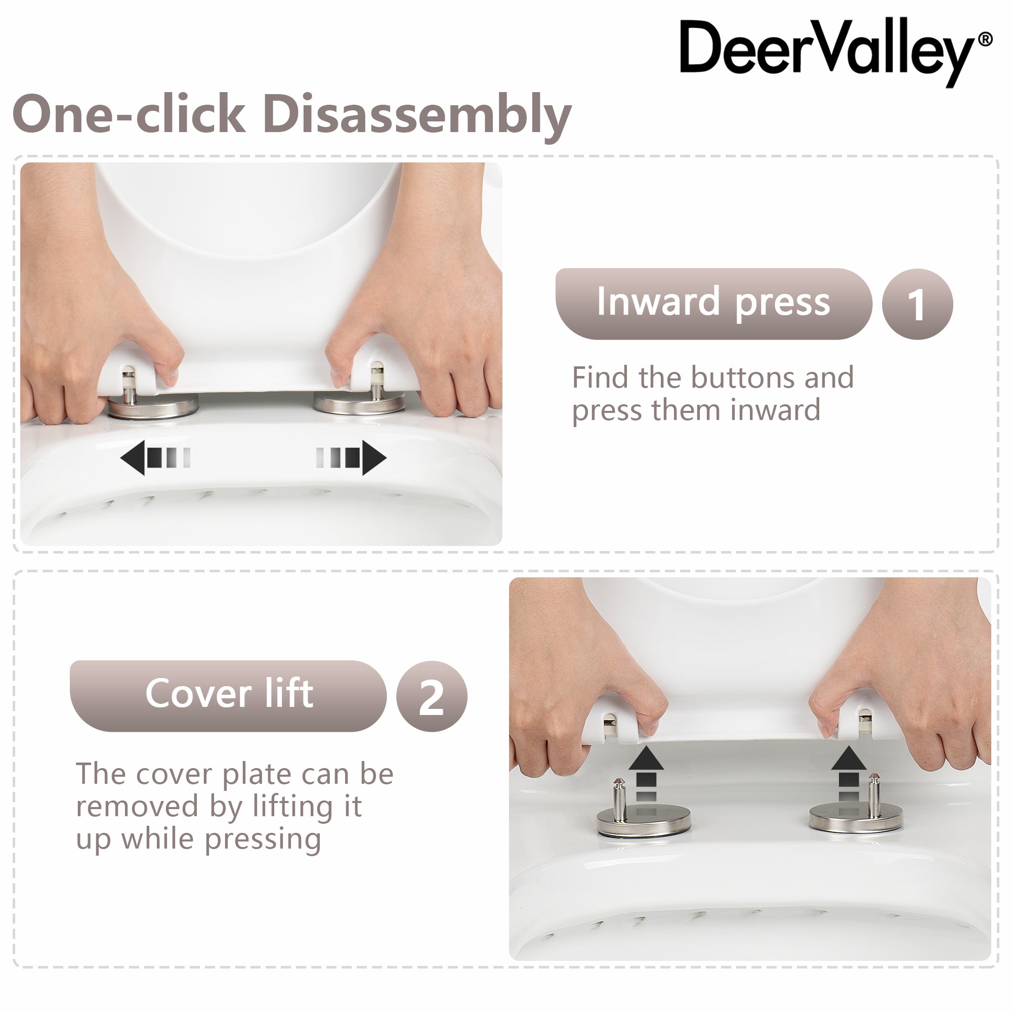 One Piece Toilet for Bathroom with Comfort Chair Seat ADA Height Skirted Toilets, White