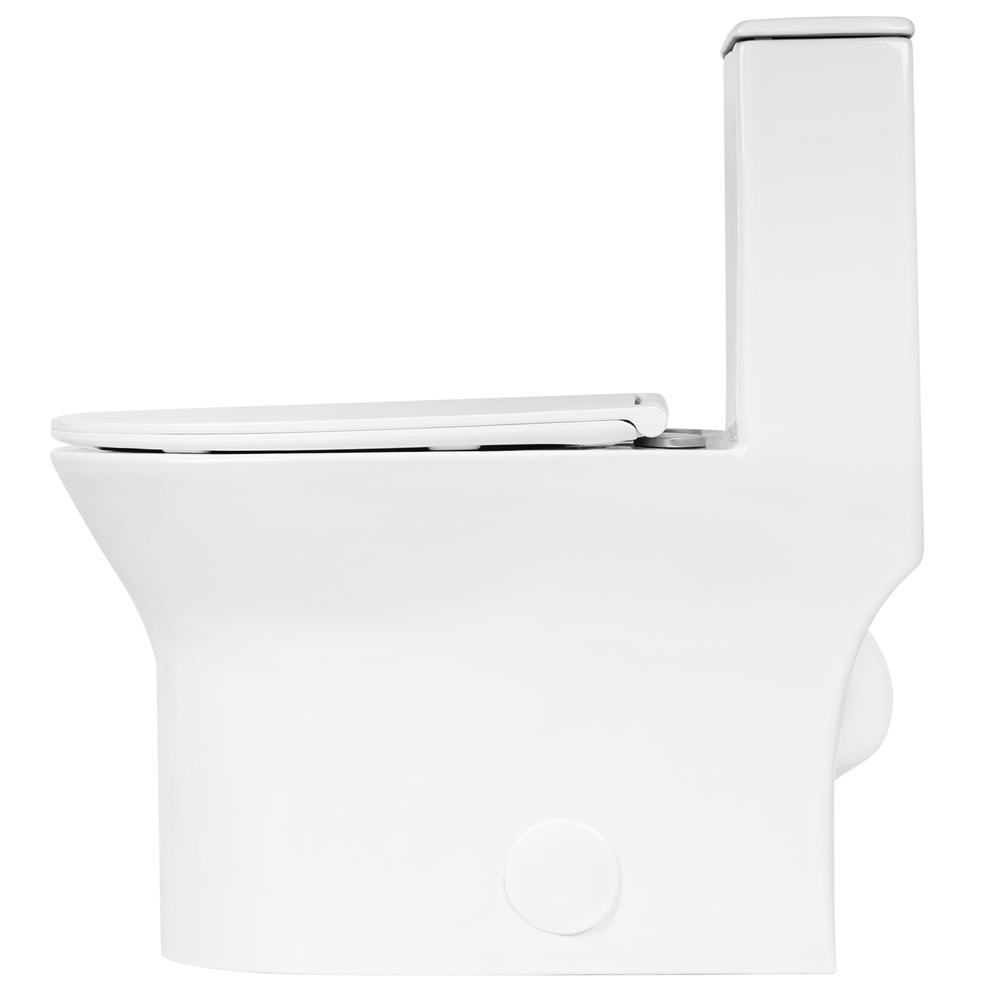 Elongated One Piece Toilet, Dual Flush 1.1/1.6 GPF Toilets with Soft Close Seat