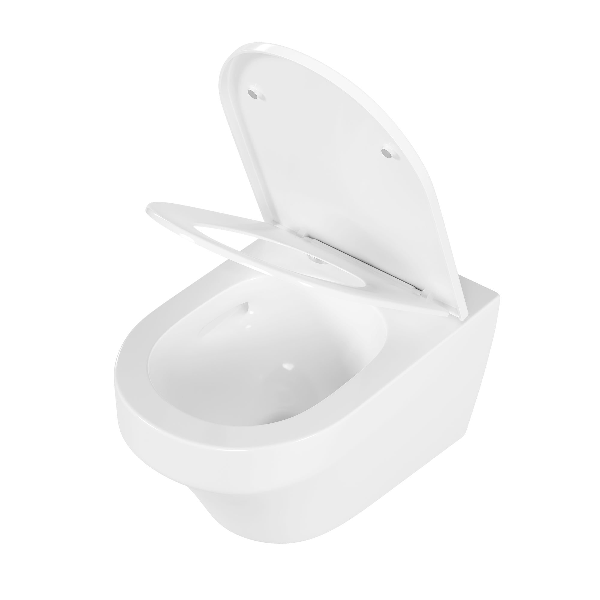 2-Piece Toilet Elongated Dual-Flush Wall Mounted Toilet  (Seat Included) - DV-1F00292-CF/DV-1F0292