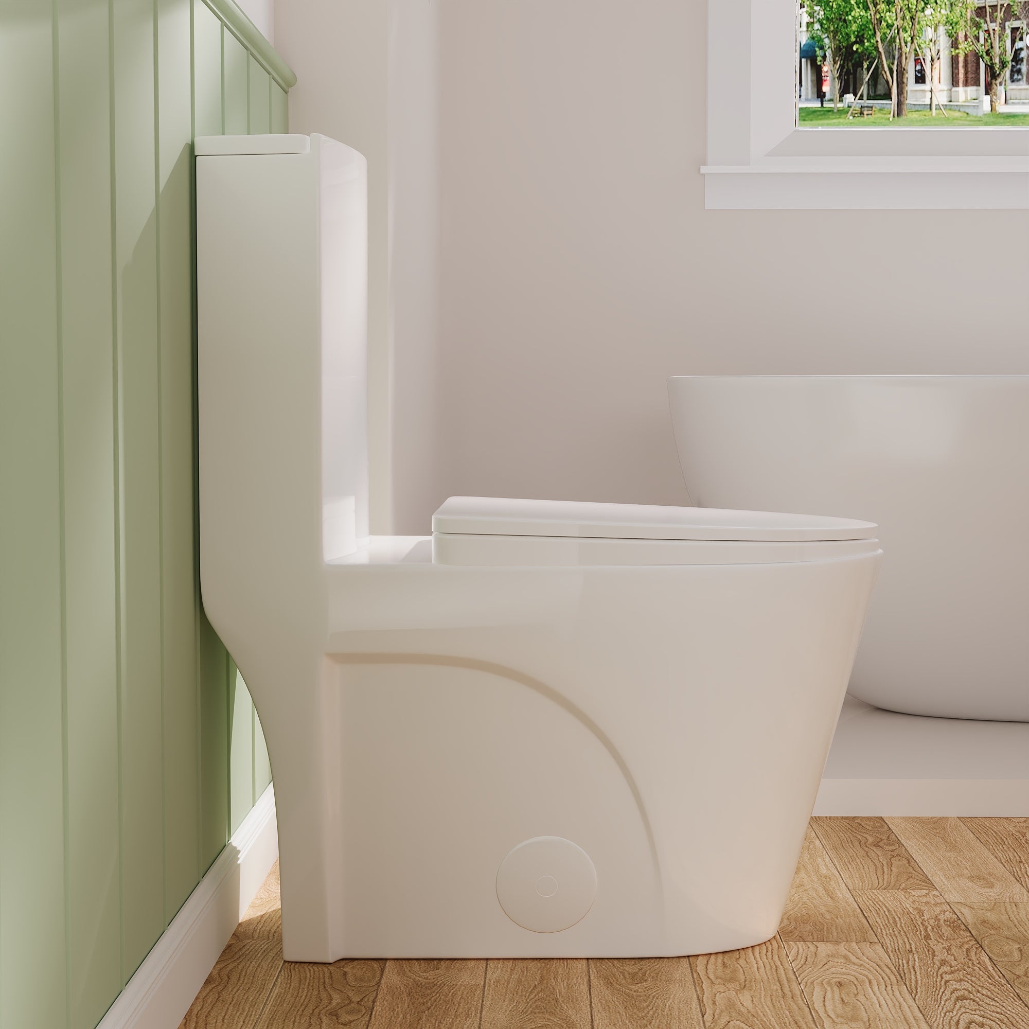 ACE One-Piece Elongated Toilet, 1.1/1.6 GPF Dual-Flush