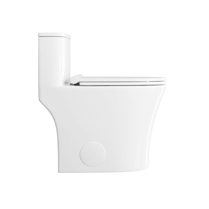 SYMMETRY One-Piece Elongated Toilet, 1.28 GPF Single-Flush