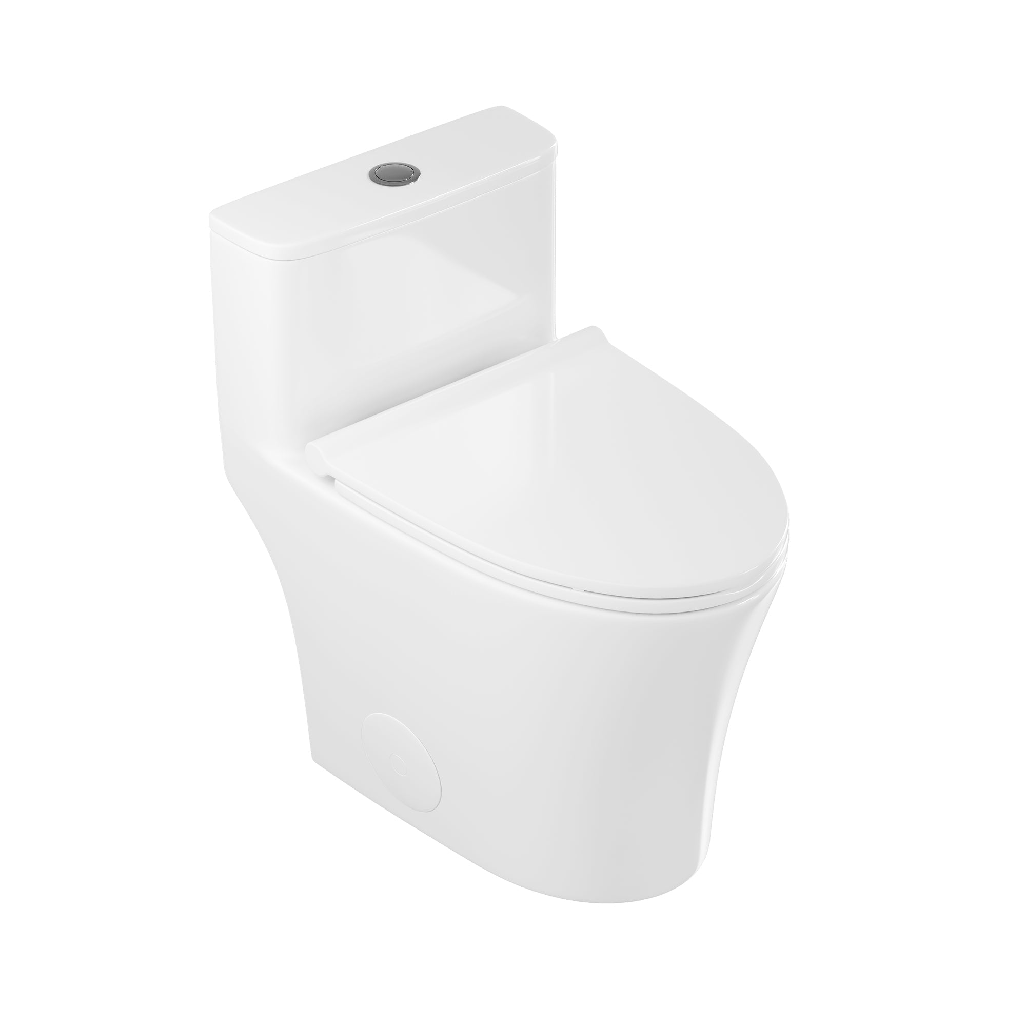 SYMMETRY One-Piece Elongated Toilet, 1.28 GPF Single-Flush