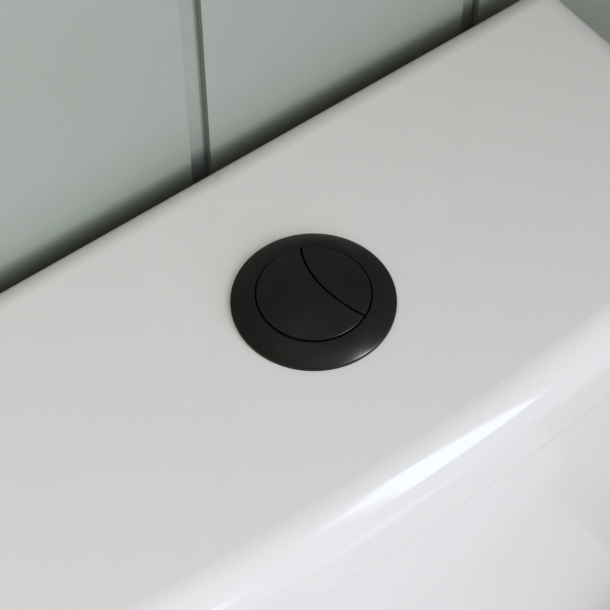 DeerValley Liberty Compact Toilets with Crisp White Button - High-Efficiency Round Toilet (Seat Included),DV-1F52812-G/W/B