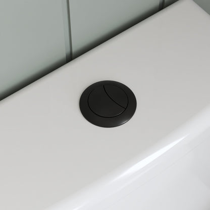 DeerValley Liberty Compact Toilets with Crisp White Button - High-Efficiency Round Toilet (Seat Included),DV-1F52812-G/W/B