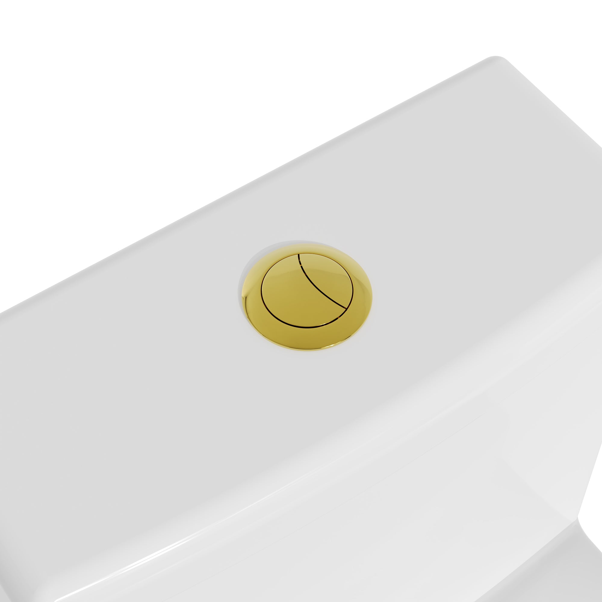 DeerValley Liberty Compact Toilets with Crisp White Button - High-Efficiency Round Toilet (Seat Included),DV-1F52812-G/W/B