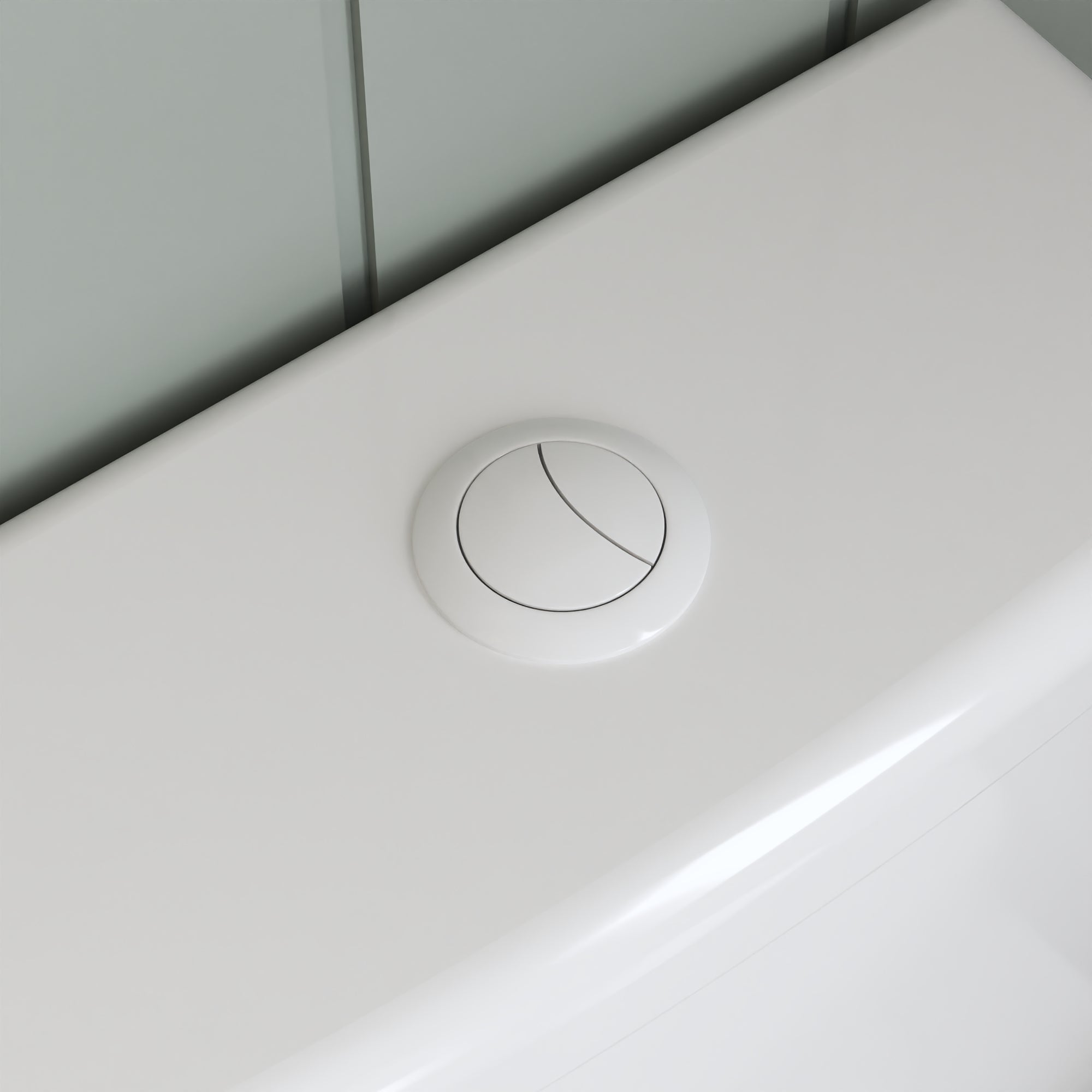 DeerValley Liberty Compact Toilets with Crisp White Button - High-Efficiency Round Toilet (Seat Included),DV-1F52812-G/W/B