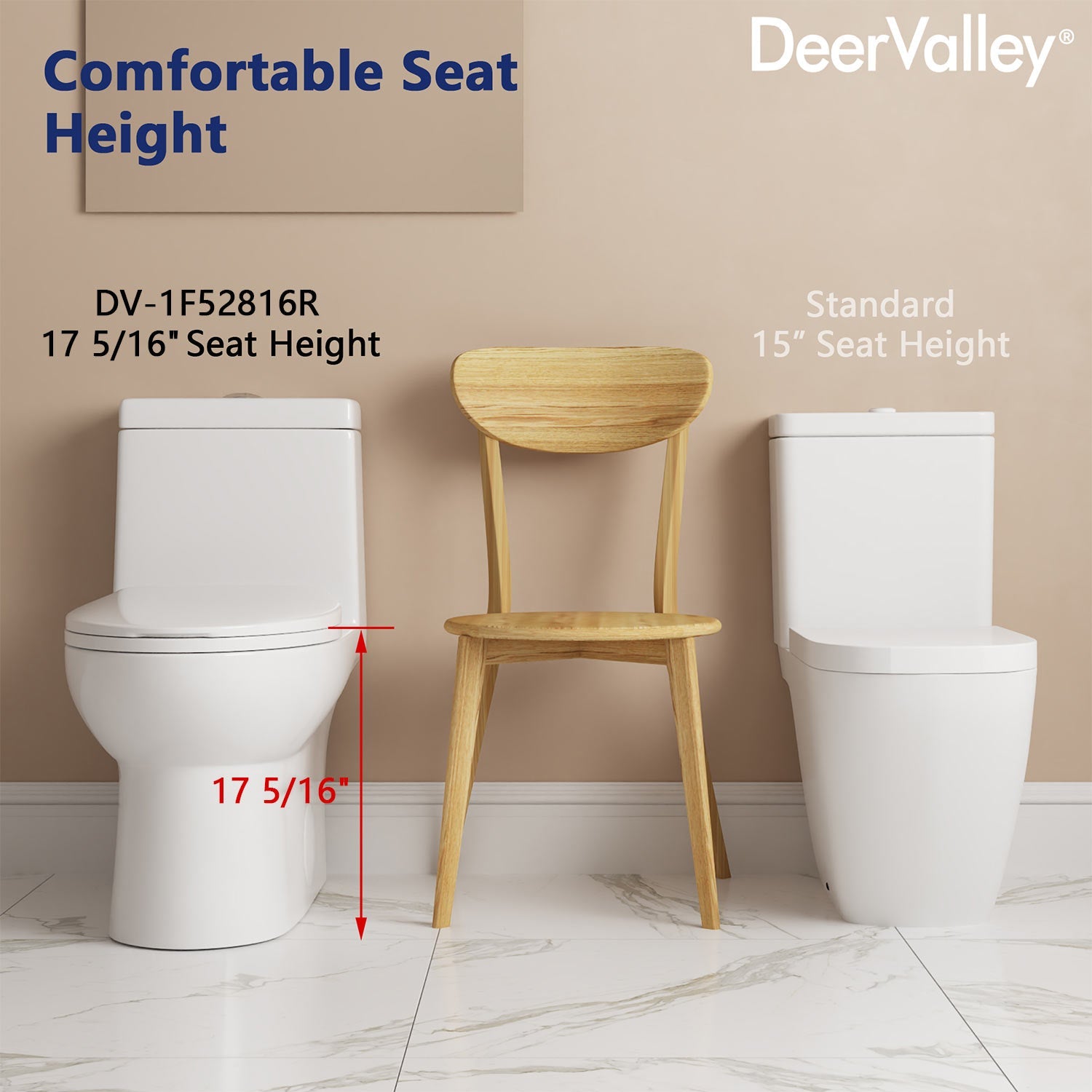 Ally 10" Rough-in Dual-Flush Elongated One-Piece Toilet with Glazed Surface Modern Toilet with Comfort Seat Height (Seat Included)