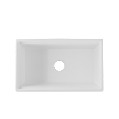 33" L X 20" W Rectangular Workstation Farmhouse Kitchen Sink, Easy-Cleaning