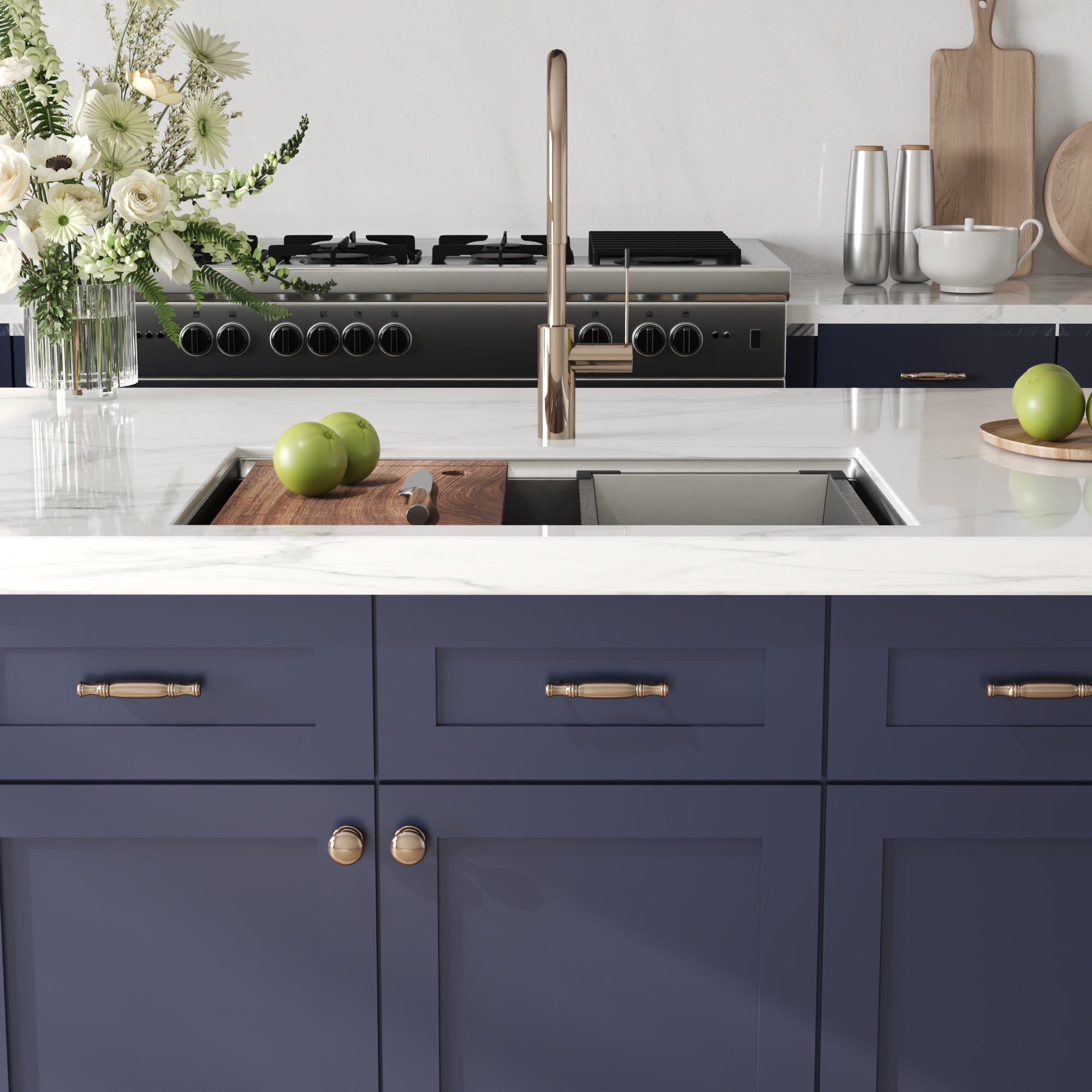 DeerValley Drop-In Kitchen Sink, S304 Stainless Steel Workstation Sink with Accessories