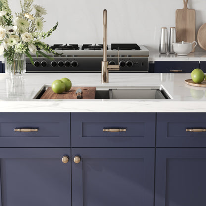 DeerValley Drop-In Kitchen Sink, S304 Stainless Steel Workstation Sink with Accessories