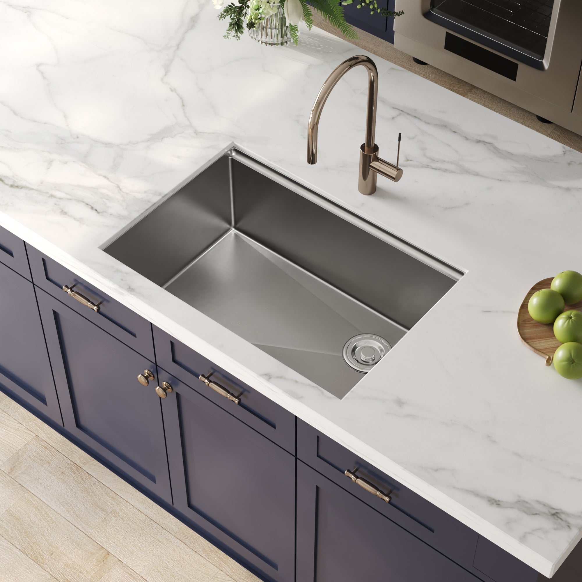 DeerValley Drop-In Kitchen Sink, S304 Stainless Steel Workstation Sink with Accessories