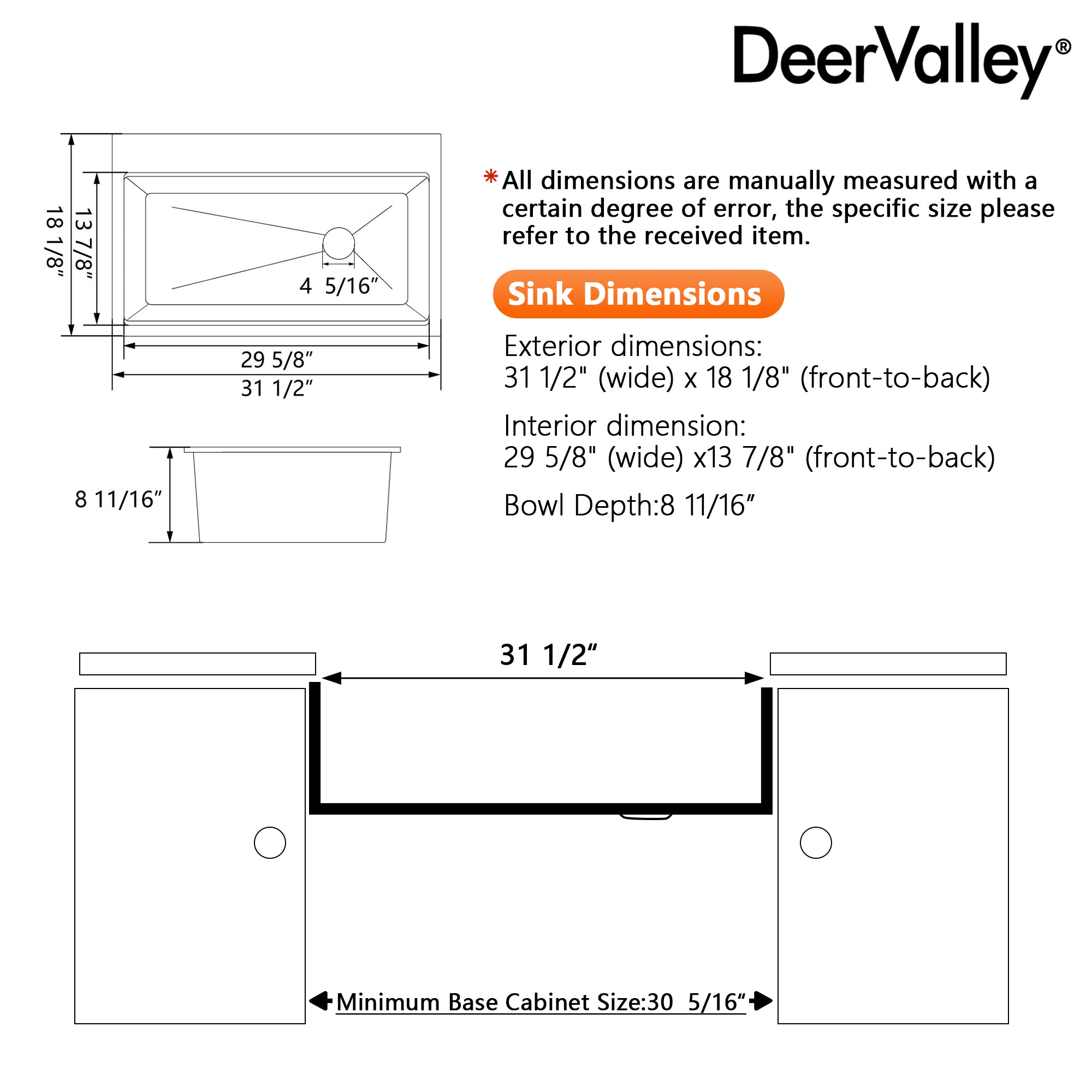 DeerValley  Smart Waterfall Kitchen Sink, Drop In Stainless Steel Digital Display Honeycomb Nano Modern Workstation Sink with Pull Down Faucet, Single Bowl Kitchen Sink With Various Accessories
