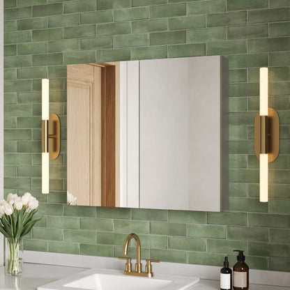 Rectangular Bathroom Medicine Cabinet, Frameless With Mirror With Multiple Types