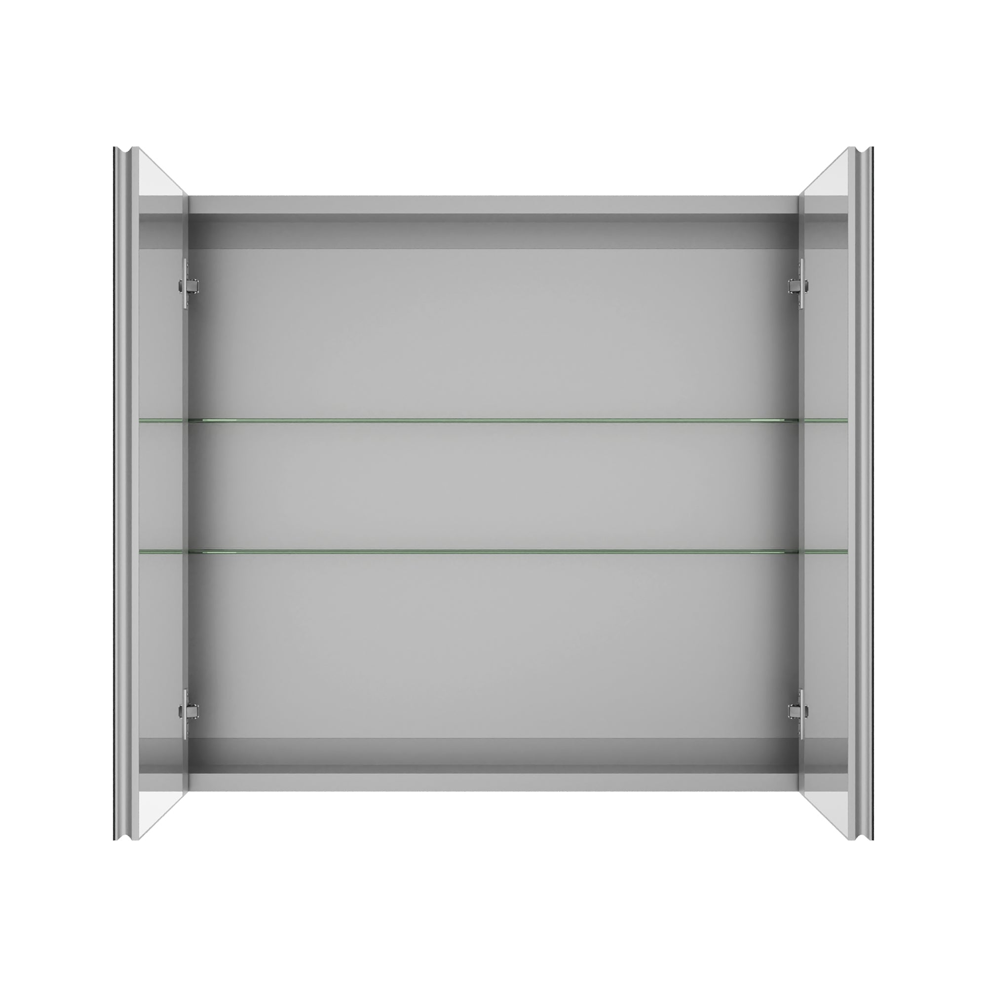 Rectangular Bathroom Medicine Cabinet, Frameless With Mirror With Multiple Types