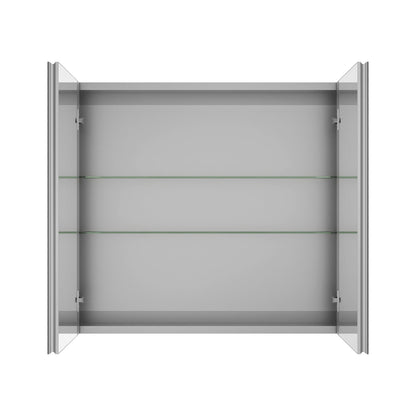 Rectangular Bathroom Medicine Cabinet, Frameless With Mirror With Multiple Types