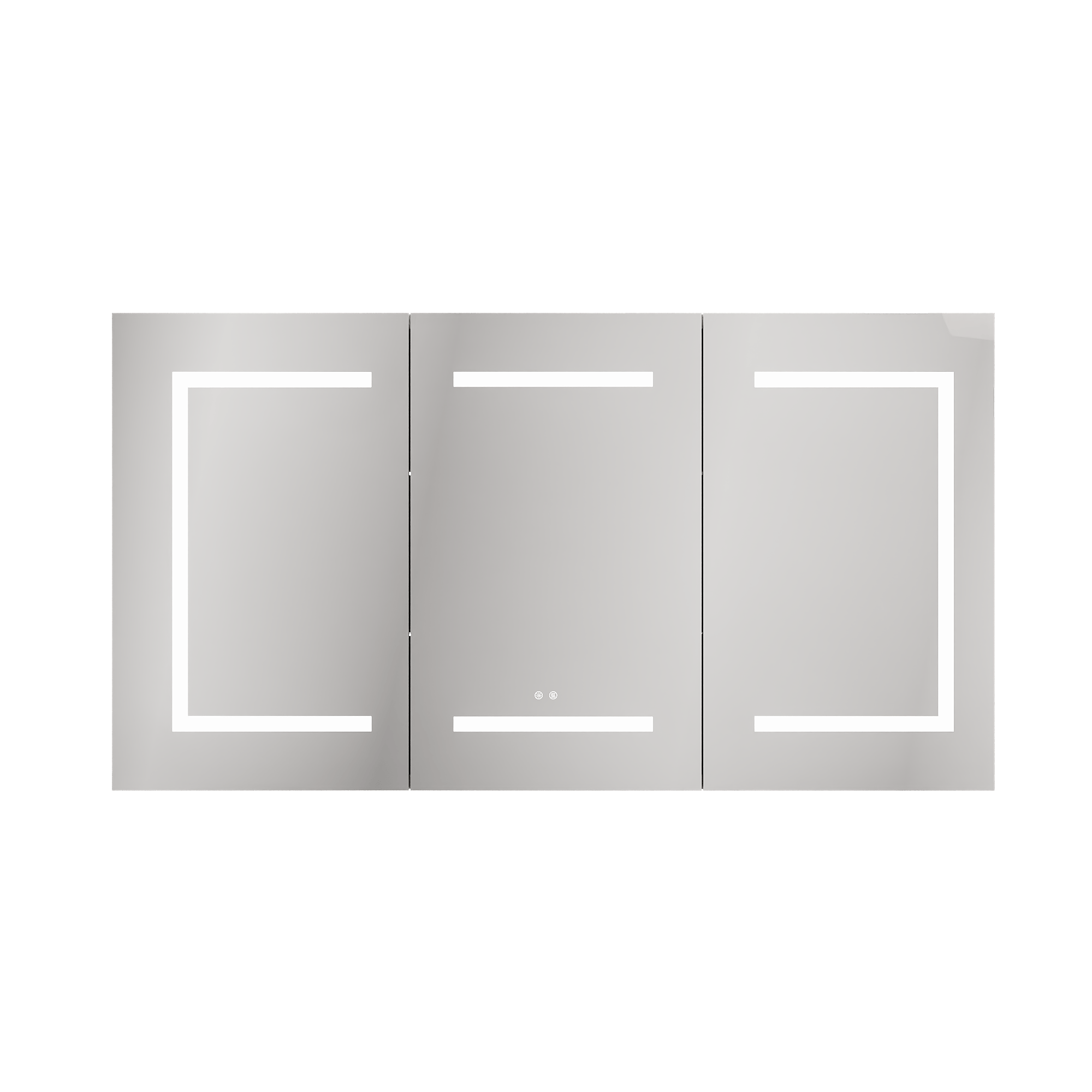 DeerValley 48" Smart LED Mirror Cabinet with Tri-Color Lighting, Stepless Dimming, and Defogger-DV-1MC0380