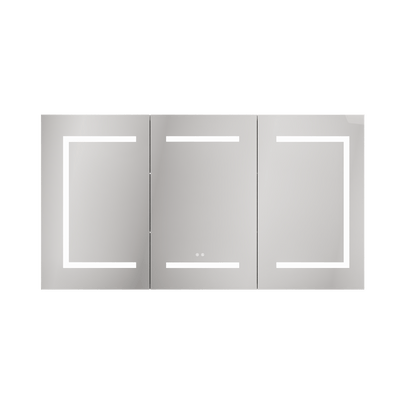 DeerValley 48" Smart LED Mirror Cabinet with Tri-Color Lighting, Stepless Dimming, and Defogger-DV-1MC0380
