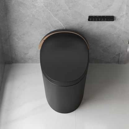 DeerValley DV-1S0160/V1/V3 Tankless Elongated Smart Toilet with Off-Seat Flush/Foot Sensor Flush, Automatic Tankless Toilet with Heated Seat, Warm Water Cleaning, Warm Air dryer