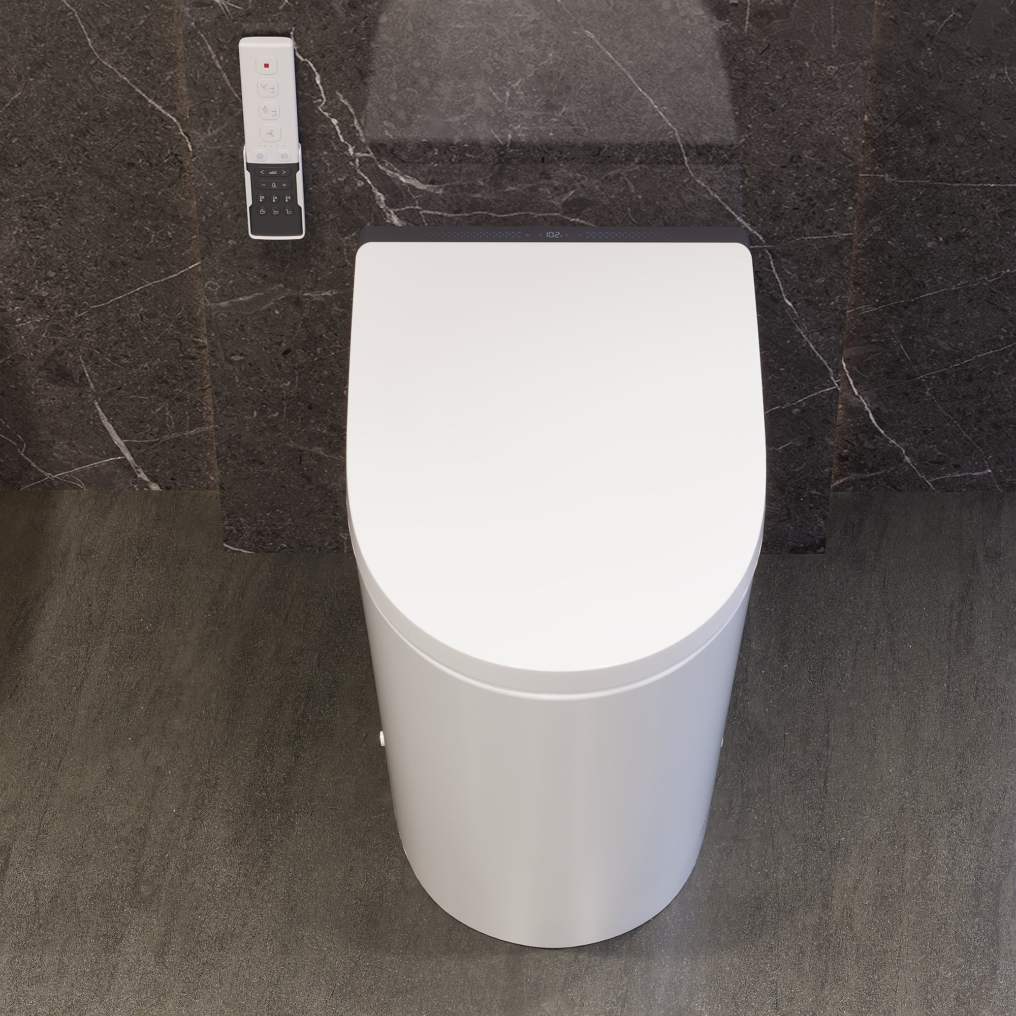 Pre-sale DeerValley DV-1S0289 / DV-1S0289-V3 Modern Tankless Smart Toilet with Bidet with Auto Flush & Foam Shield Technology , Warm Air Dryer, Heated Seat & Night Light (Remote Included)