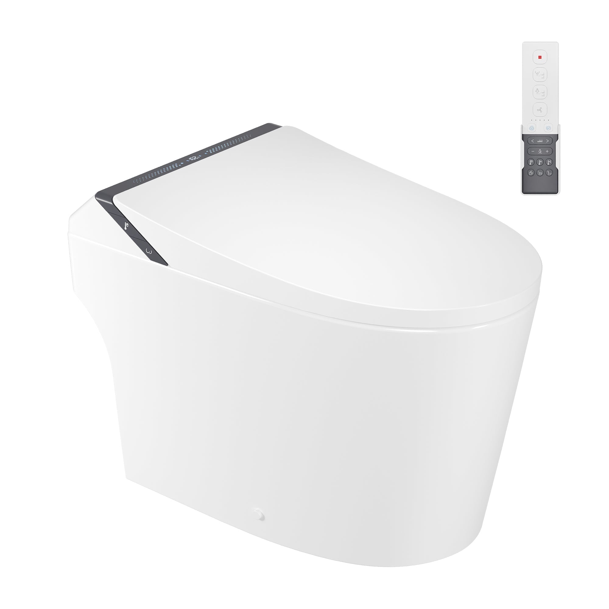 Pre-sale DeerValley DV-1S0289 / DV-1S0289-V3 Modern Tankless Smart Toilet with Bidet with Auto Flush & Foam Shield Technology , Warm Air Dryer, Heated Seat & Night Light (Remote Included)