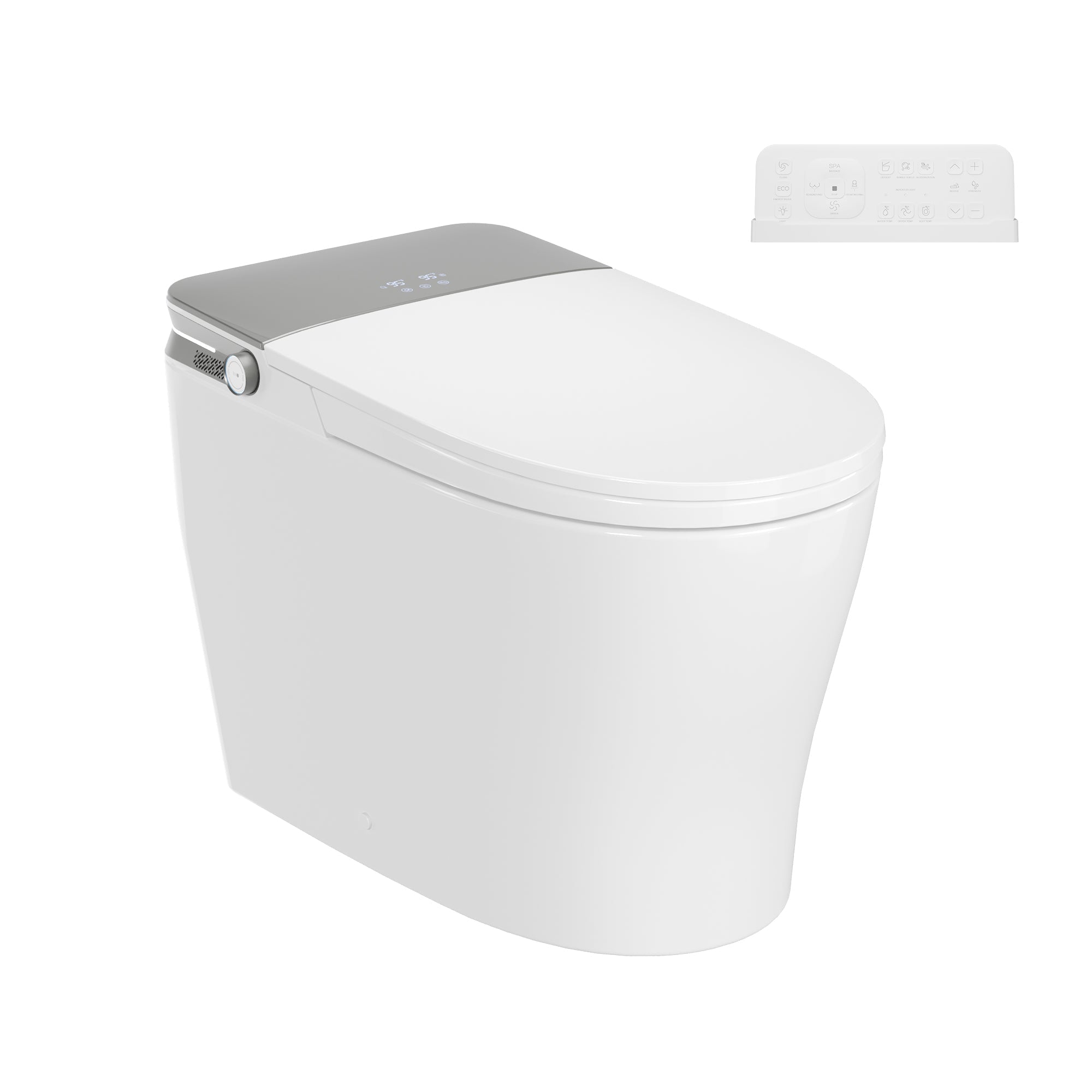 DeerValley DV-1S0371 Advanced Smart Toilet with ADA Height, Child-Friendly Wash Mode, Foam Shield, 1000 MAP Powerful Flush, Warm Water Cleansing, No Water Pressure Limit - One-Piece Design for Modern Bathrooms