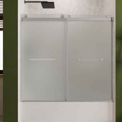 LIBERTY 60" x 62" Tub Shower Door Double Sliding Bypass Sliding Bathtub Door
