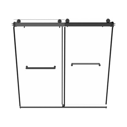 LIBERTY 60" x 62" Tub Shower Door Double Sliding Bypass Sliding Bathtub Door