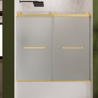 LIBERTY 60" x 62" Tub Shower Door Double Sliding Bypass Sliding Bathtub Door
