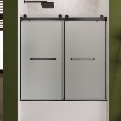 LIBERTY 59" x 59" Tub Shower Door Double Sliding Bypass Sliding Bathtub Door